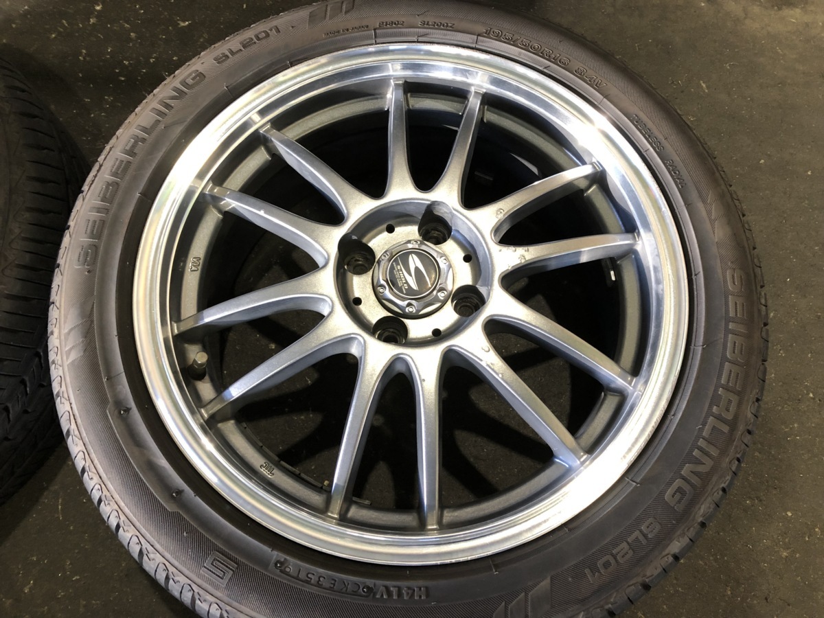 タイヤホイールセット S-HOLD 16×6.5J +42 4H100 グッドイヤータイヤ要 