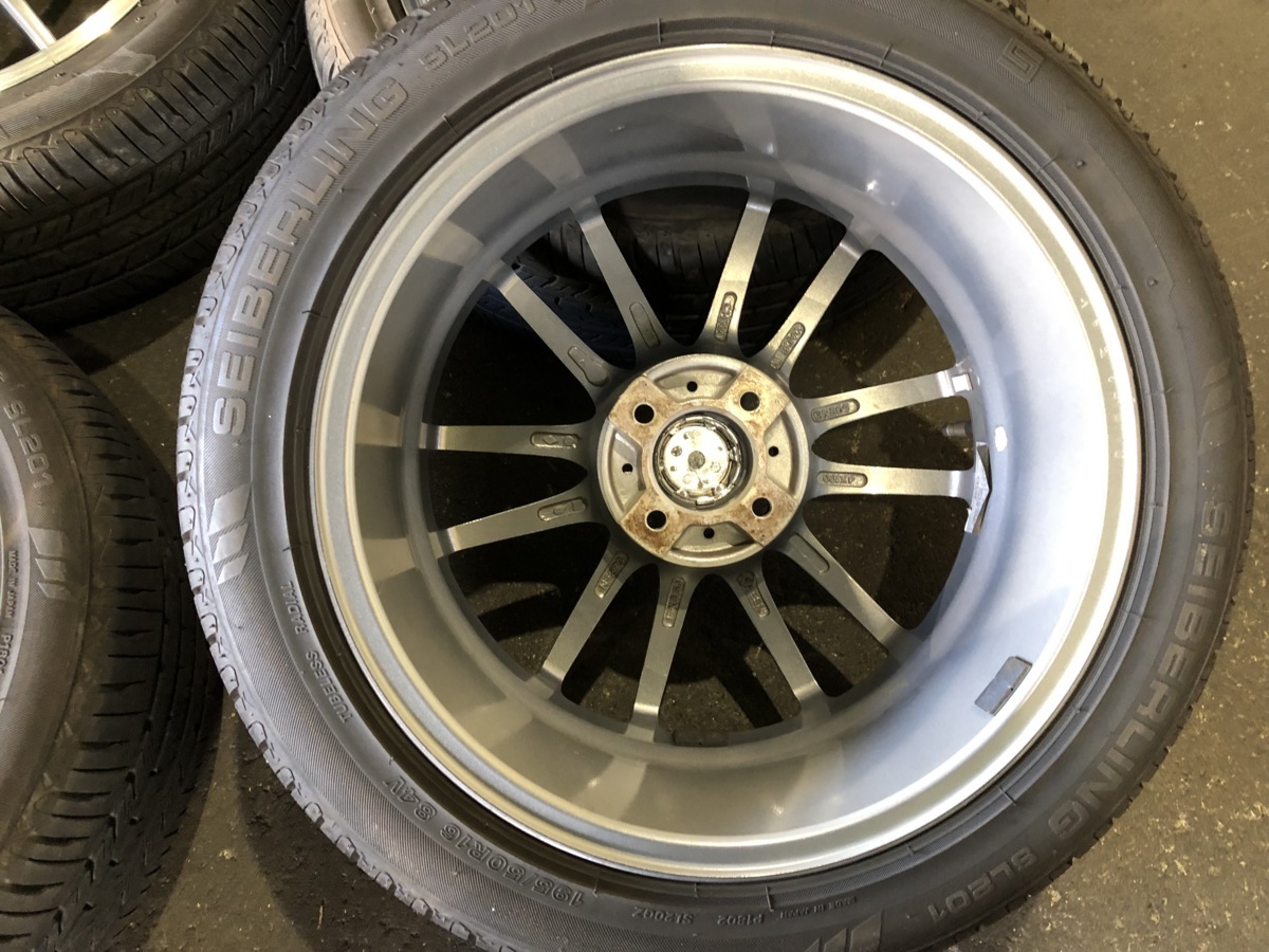 S-HOLD 16インチ 6.5J 100-4穴 タイヤホイール付き 4本 中古2022.0120 