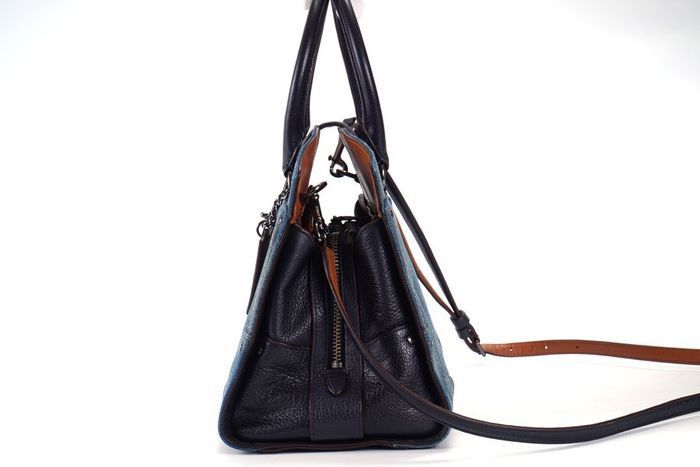 極美品】コーチ COACH マーサー サッチェル 30 カラーブロック デニム 