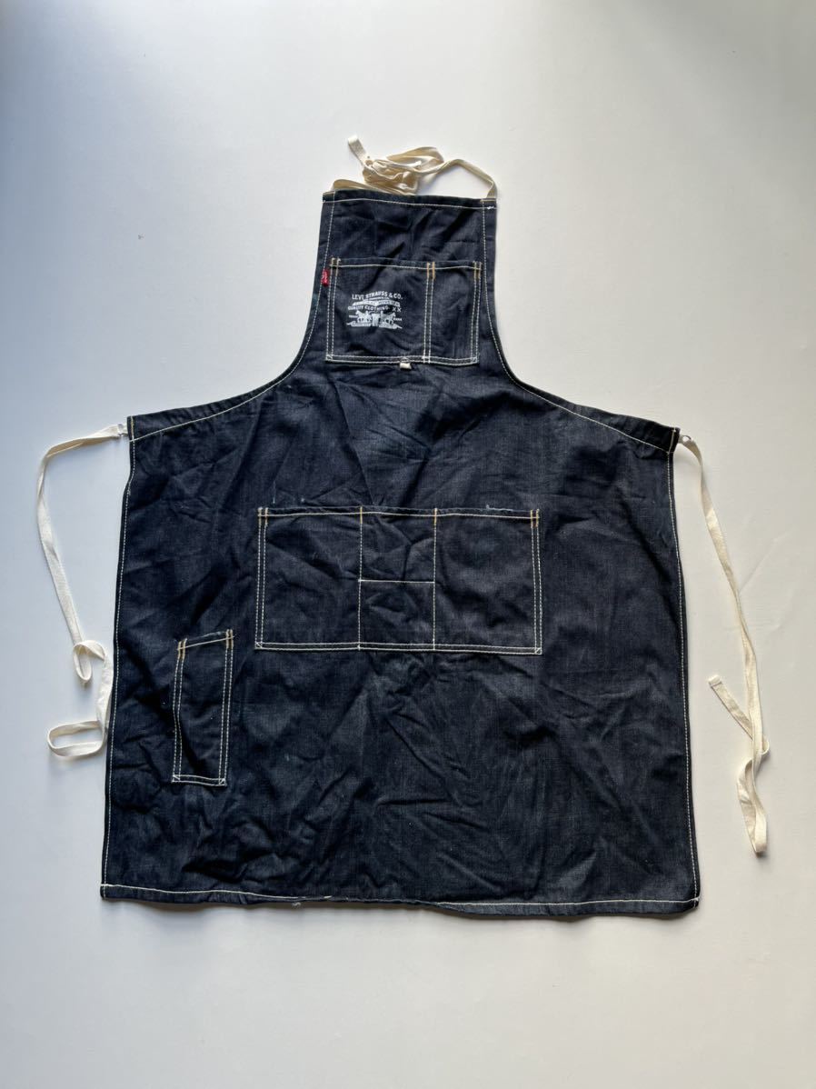 ★限定 レア物 Levi's Limited Edition デニム ワークエプロン / リーバイス インディゴ DIY 作業 非売品 ノベルティ ヴィンテージ