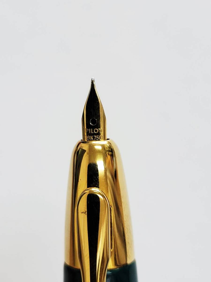 PILOT パイロット ノック式 万年筆 ペン先18K 750 万年筆 パイロット キャップレス PILOT ノック式 ペン先18K 18金 筆記