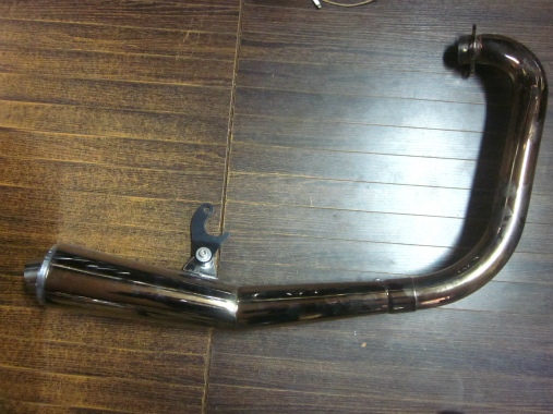 SR400 SR500 希少 サムソンブルー ダウンショートマフラー！！ 【公式