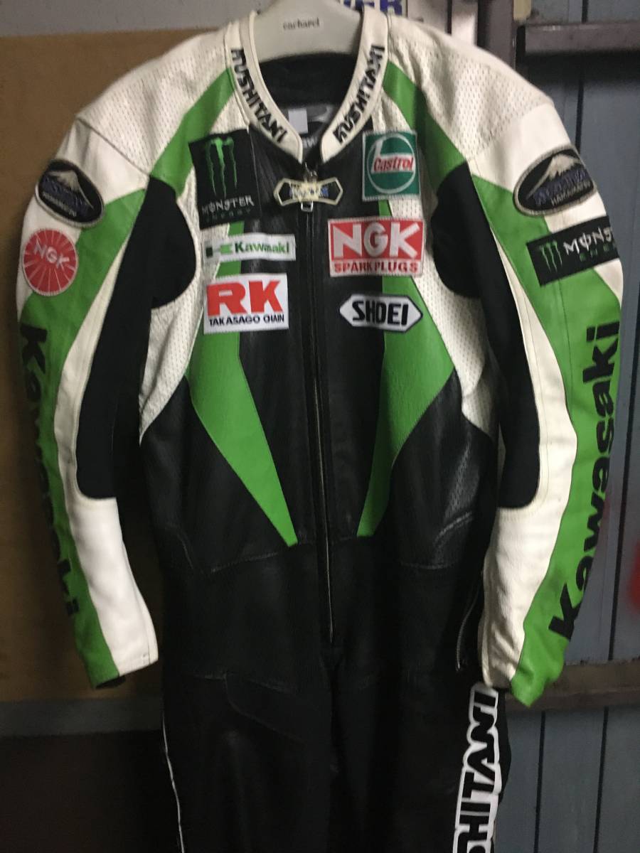 カワサキ バイクスーツ 希少 クシタニ コラボ 防寒ツナギ TAICHI Ninja Kawasaki Team JAPAN Green スーツ入荷のお知らせ クシタニ（レーシングスーツ・つなぎ｜バイクウェア × 新サービス！レーシングスーツの