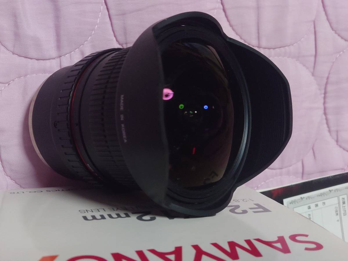 ♪ [中古] サムヤン 12mm F2.8 ED AS NCS FISH-EYE [SONY Eマウントフルサイズ対応][超広角魚眼レンズ] 送料無料♪♪