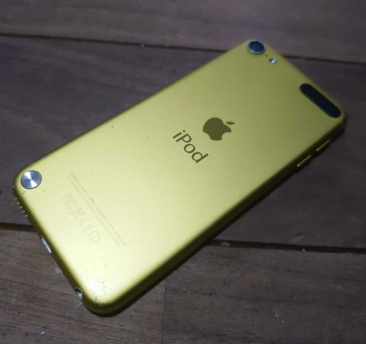 iPod touch第5世代(A1421)本体32GBイエロー完動品動作確認済み1円 
