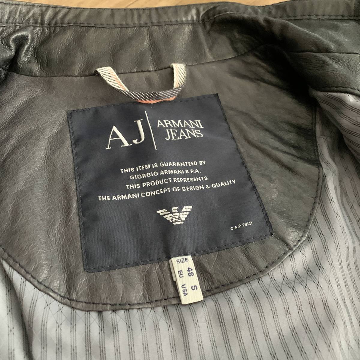 アルマーニジーンズ ARMANI JEANS キルティングレザージャケット