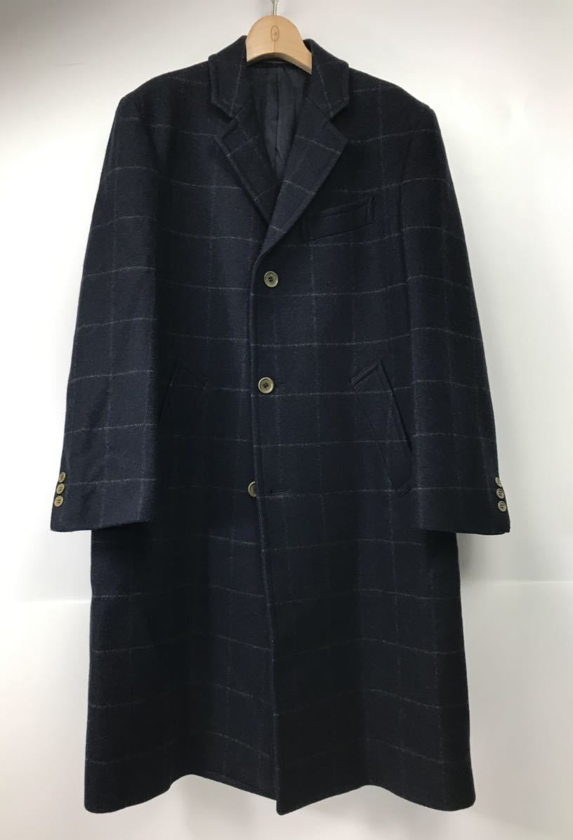 Paul Smith カシミア100% チェスターコート ネイビー ピーエスポール