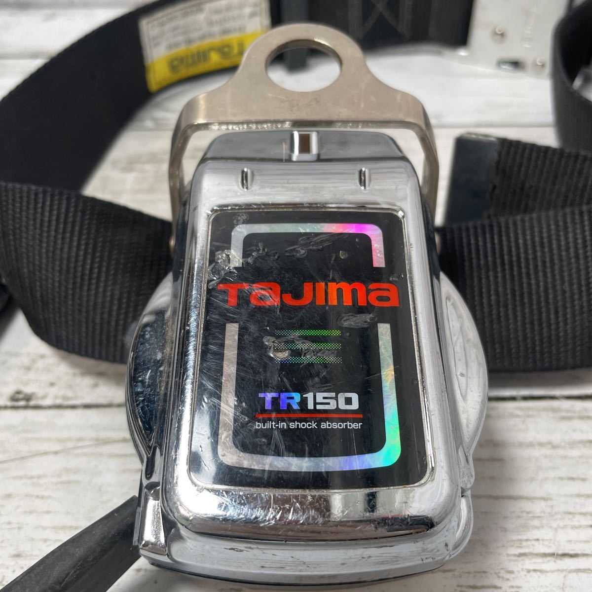 8A TAJIMA リール式安全帯 TR150 動作確認済み (検) タジマ 胴ベルト ランヤード アルミフック 1本吊り 工具 大工 工事 職人 1000~ タジマ TR150 TAJIMA タジマ（TAJIMA） 安全帯ランヤード TJMデザイン（直送品