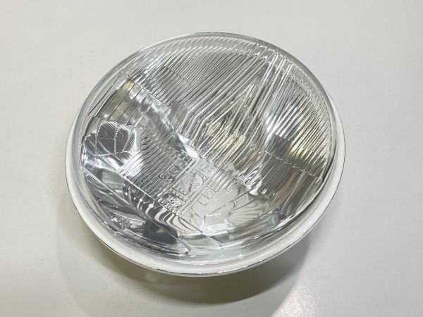 ★新品未使用★CIBIEレプリカタイプ H4 凹みレンズ ６インチ ヘッドランプ ポジションソケット有り 左側通行用 シビエ ヘッドライト 旧車