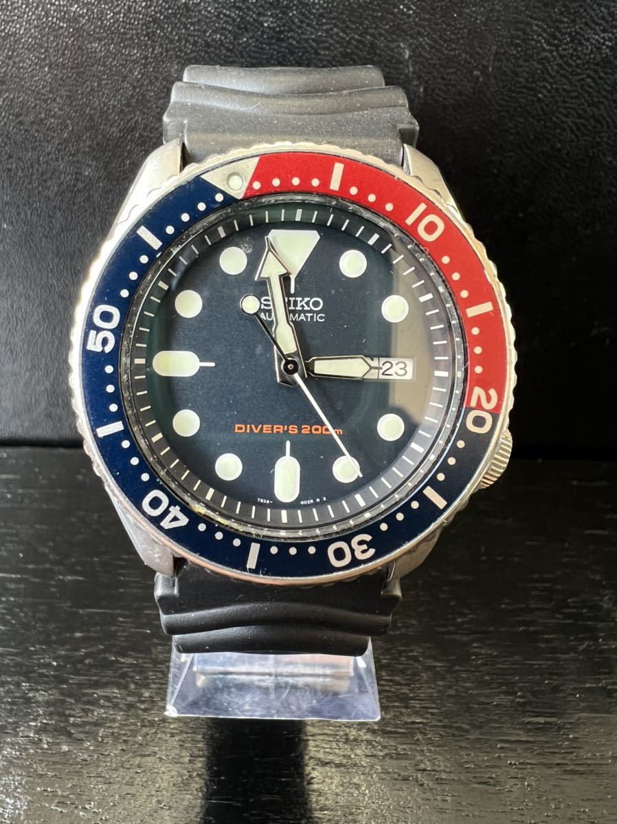 美品 SEIKO セイコー ネイビーボーイ ペプシカラー 7S26-0020 ブラック 