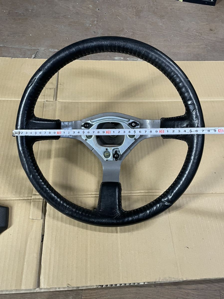 AE86トレノGTV 純正革巻きステアリング AE86 トヨタ純正 レザー ステアリング ハチロク レビン トレノ 4AG 皮