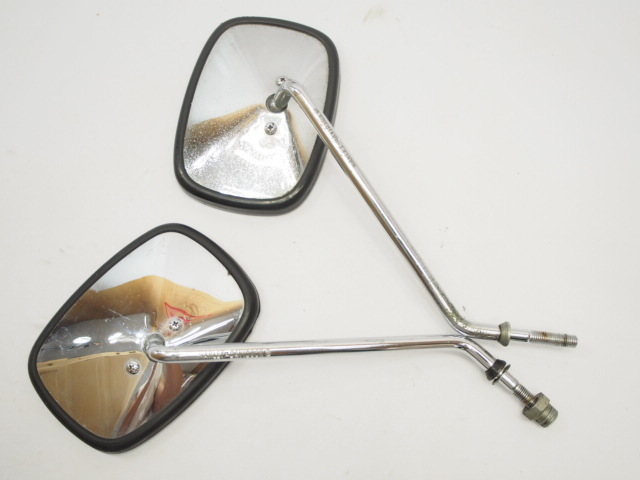 0640-0981 ハーレー純正タイプ ブラックミラー左右セット 0640-0981