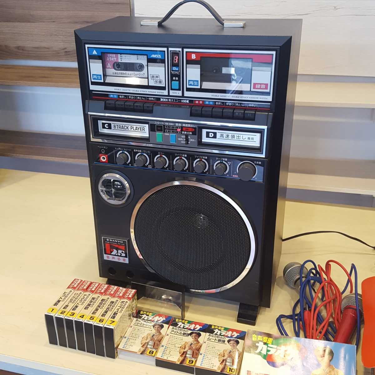 e☆完動美品SANYO サンヨー 音声多重ホームカラオケ PAT-F25 カセット