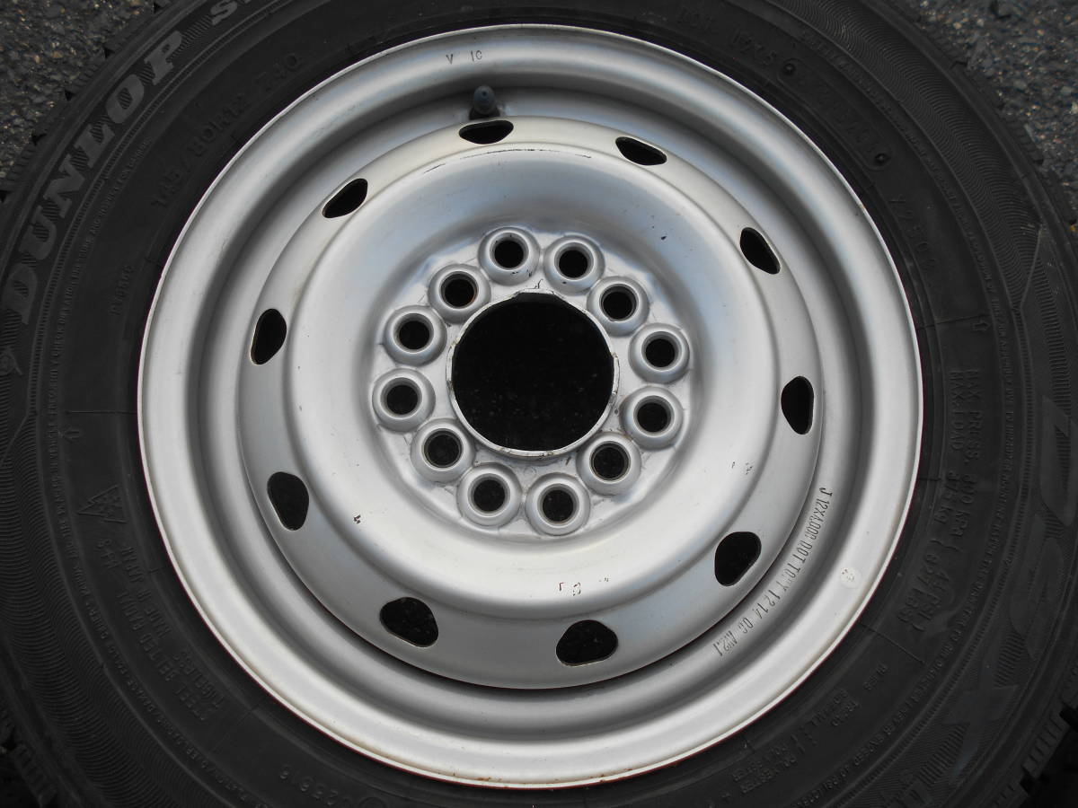 軽サイズ 社外品 スチールホイール 鉄チン 4J 12インチ +45(実測