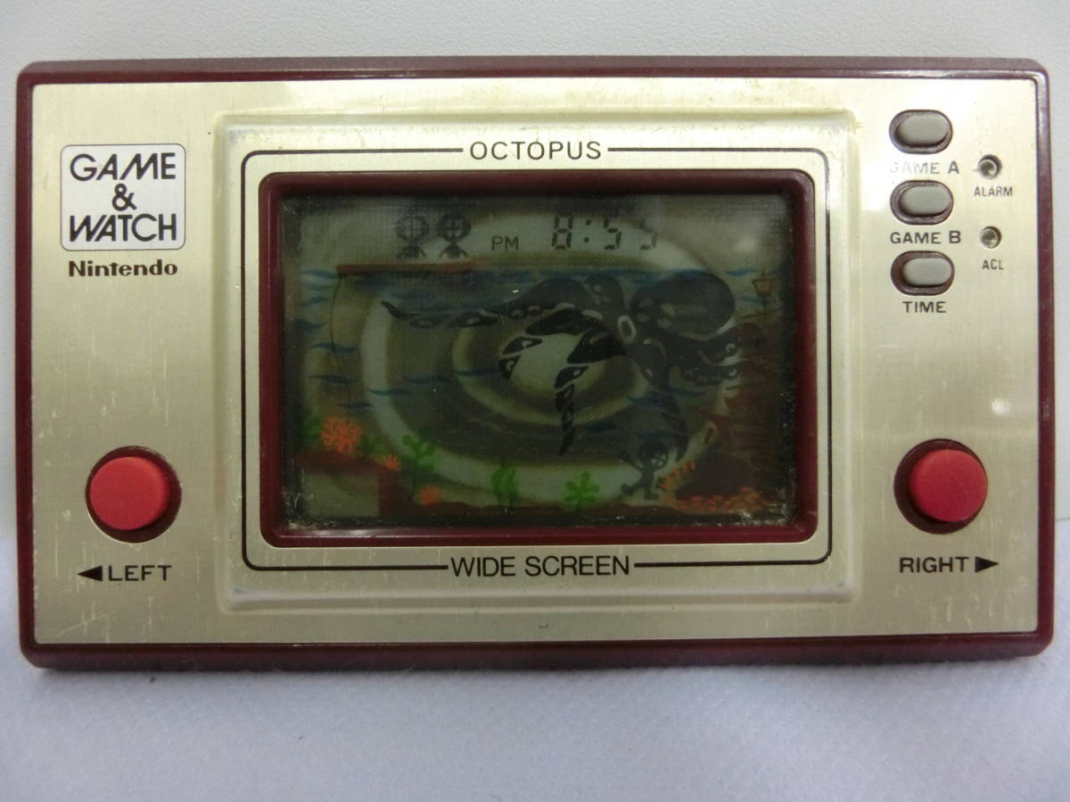 ☆ 任天堂 ・ゲームウォッチ ・ワイドスクリーン・オクトパス