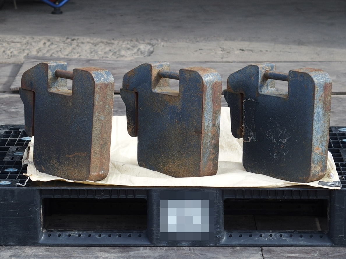ヤンマー純正 トラクター用 フロントウェイト 約30kg×3個セット 現状品 