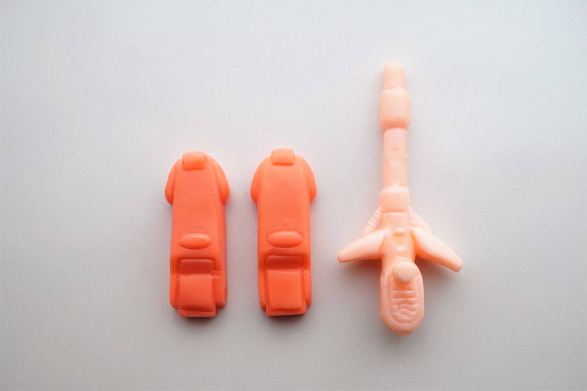 ガン消し スーパーガンダム[橙色]＋専用武器[肌色]】 SDガンダム 