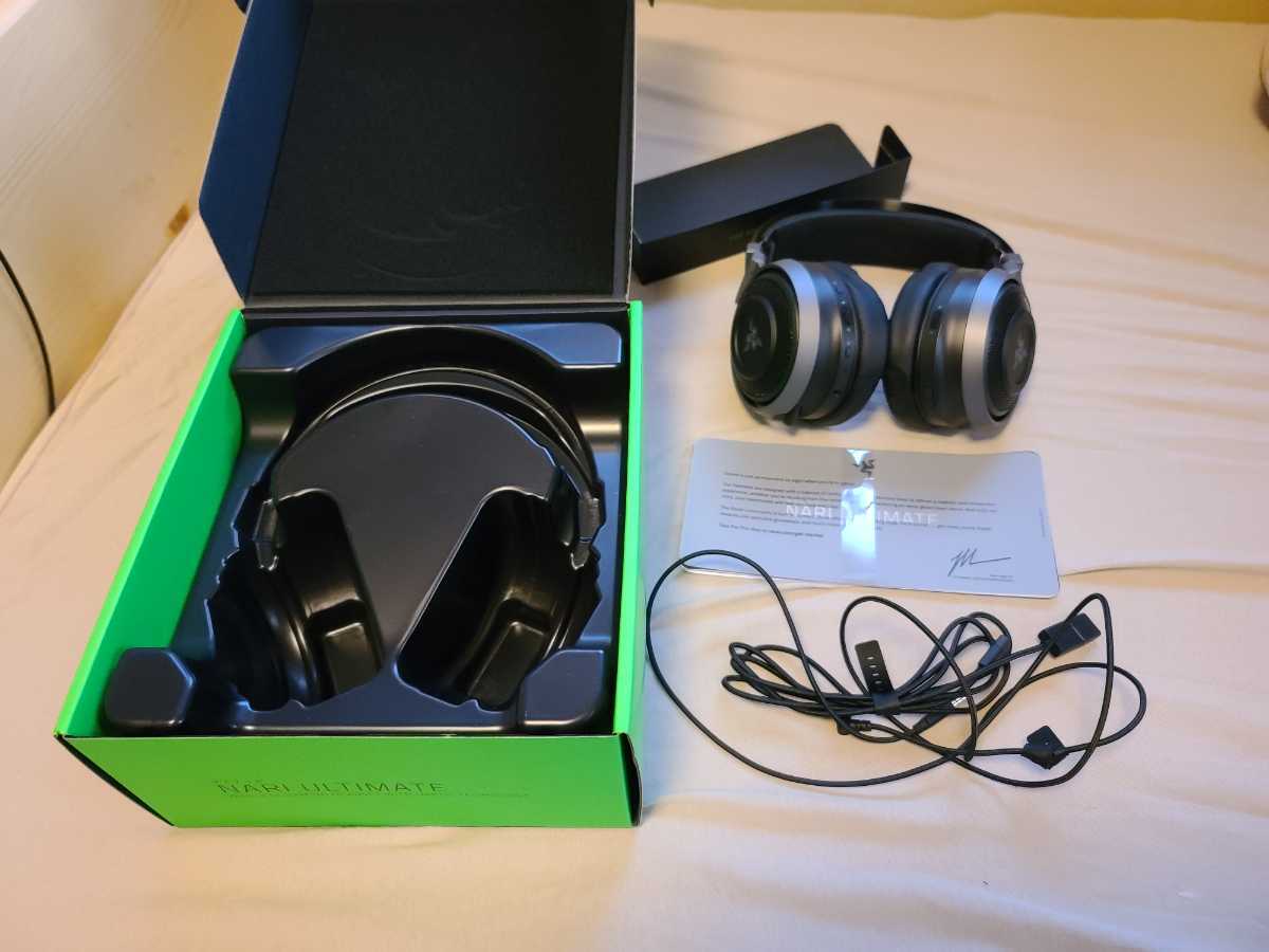 【美品】RAZER ゲーミングヘッドセット NARI ULTIMATE ゲーミングヘッドセット】RAIZER NARI ULTIMATE