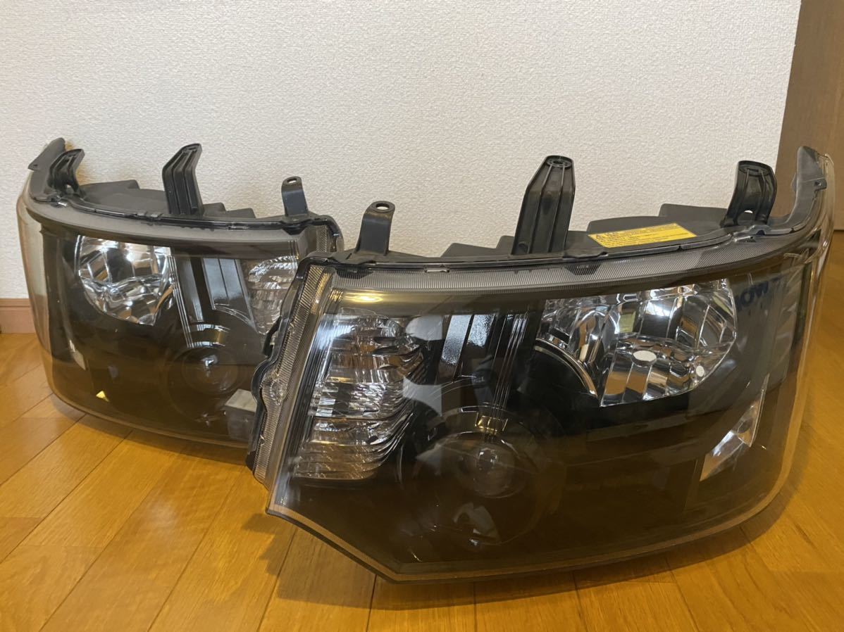 デリカ D5 ヘッドライト インナーブラック CV系 前期 コーティング済