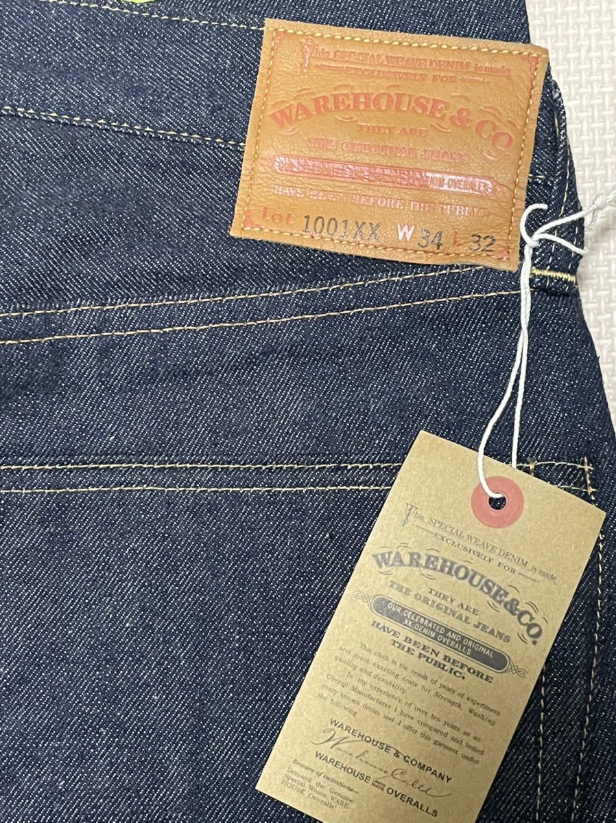 ウエアハウス 1001XX W34 L32 リジット 未使用