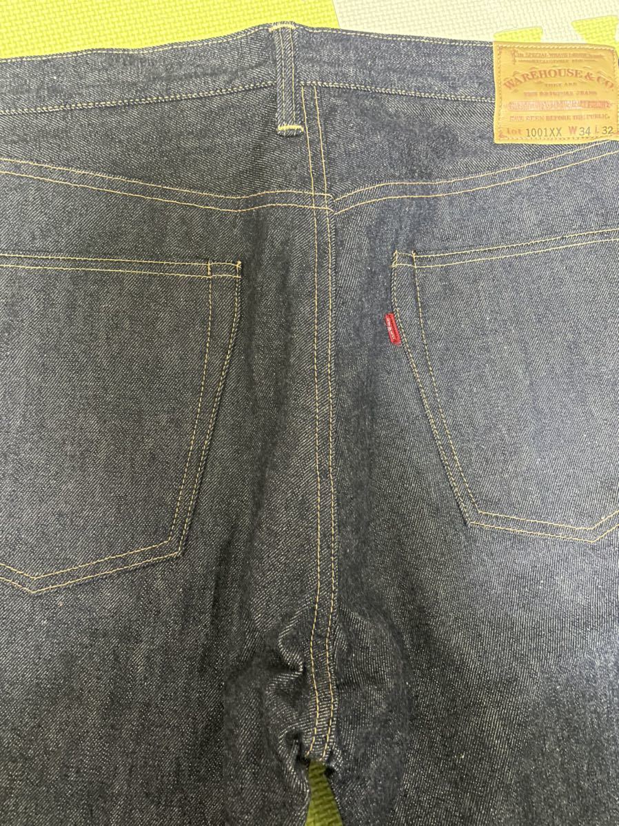 ウエアハウス 1001XX W34 L32 リジット 未使用