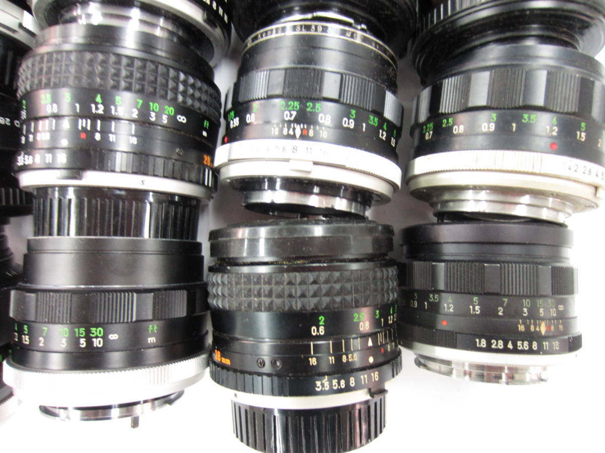 ☆MFレンズまとめ売り 13個 ジャンク品 ⁄ Canon・TAMRON・MINOLTA