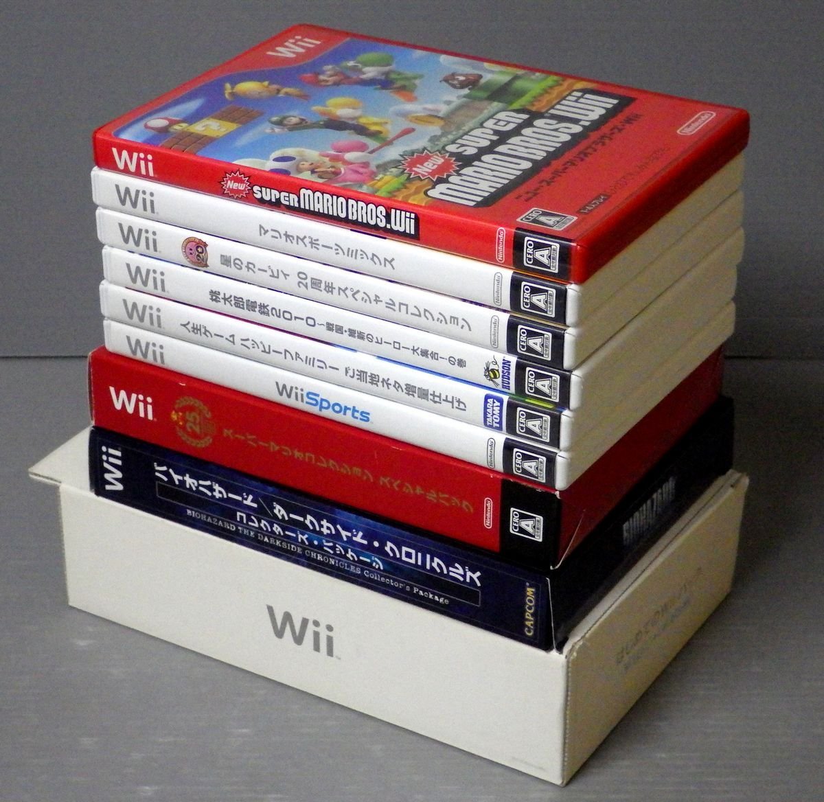 ケース・取説付！】Wii用ソフト まとめて9点セット！スーパーマリオ/星