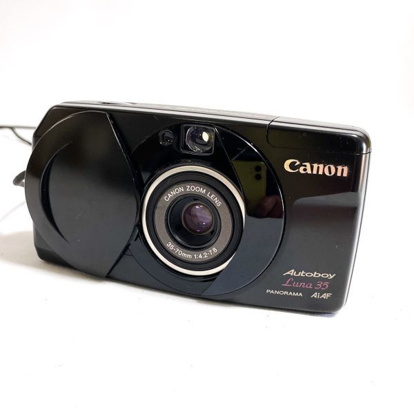 【完動美品】Canon Autoboy Luna 35 PANORAMA AiAF 35-70mm F4.2-7.8 キャノン オートボーイルナ コンパクトフィルムカメラ 人気 黒 C1808 Autoboy Canon Luna 0 Sure 1