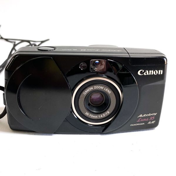 【完動美品】Canon Autoboy Luna 35 PANORAMA AiAF 35-70mm F4.2-7.8 キャノン オートボーイルナ コンパクトフィルムカメラ 人気 黒 C1808 Autoboy Canon Luna 0 Sure 1