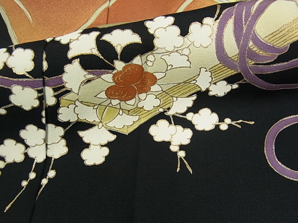 平和屋着物□豪華黒留袖 作家物 十二単 為典子女史 本金箔 逸品 未使用 