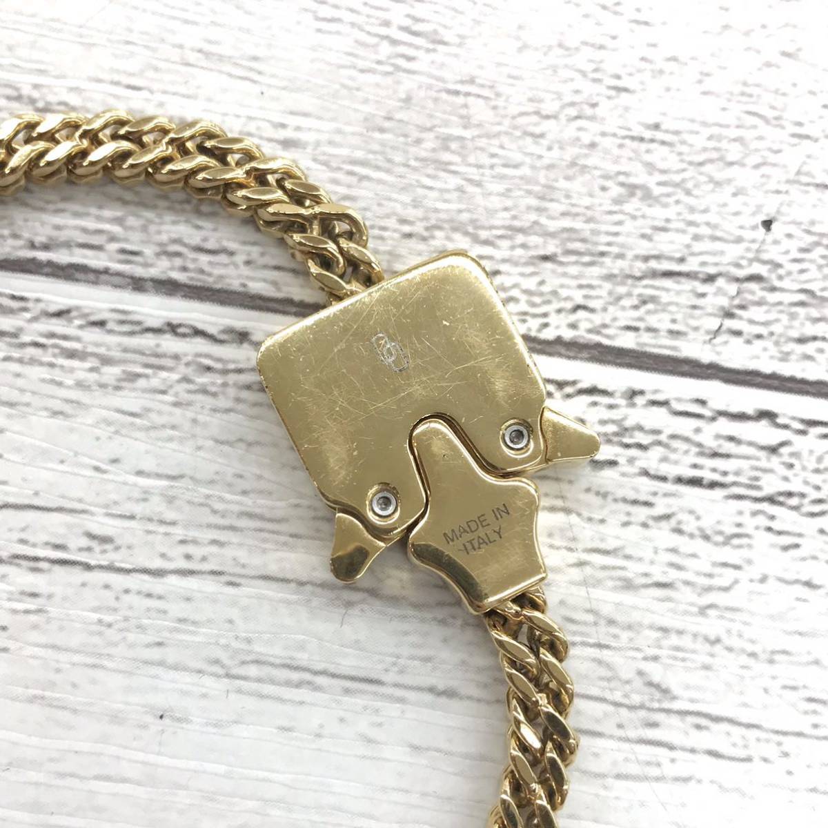 20AW 1017 ALYX 9SM アリクス MINI CUBIX CHAIN BRACELET GOLD ミニ 