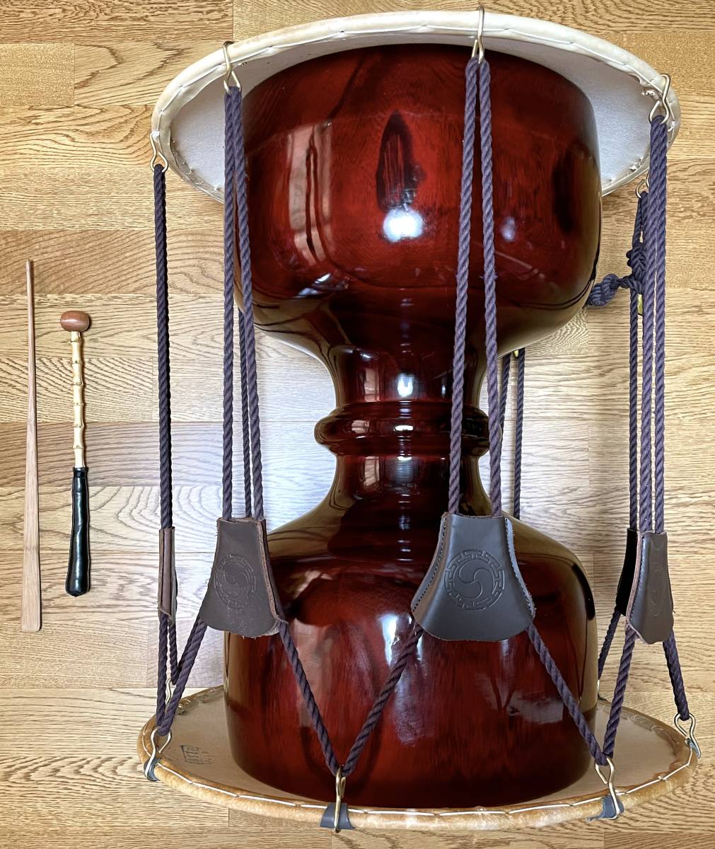 韓国太鼓 チャンゴ 打楽器 チャング 専用ケース付き バチ付き 民族楽器  