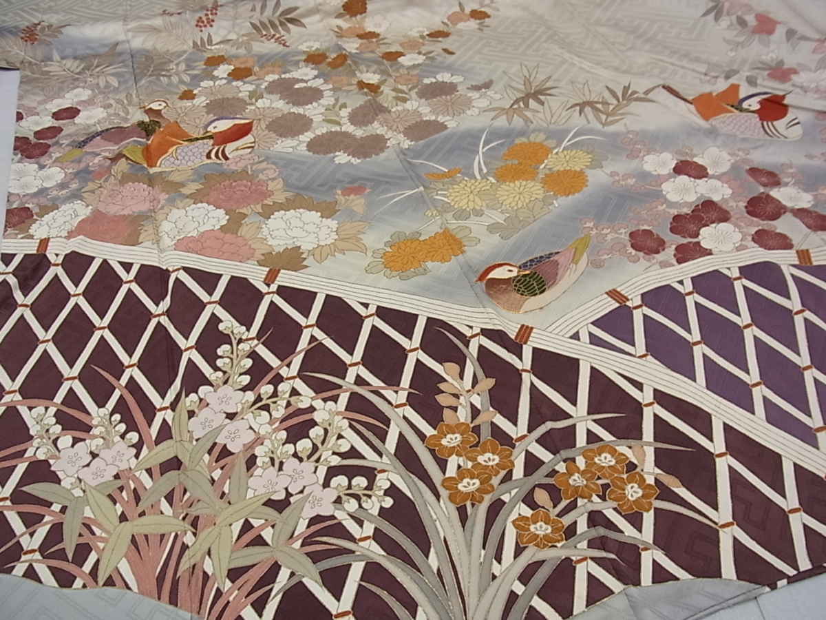 豪華振袖 暈し染め 着物屋こころ 駒刺繍 刺繍 平和屋着物▽豪華