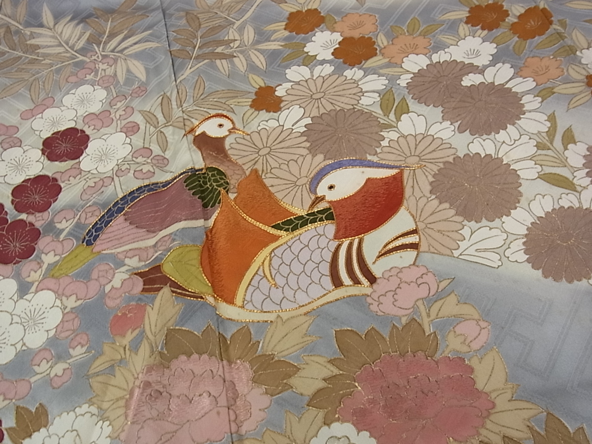 豪華振袖 暈し染め 着物屋こころ 駒刺繍 刺繍 平和屋着物▽豪華