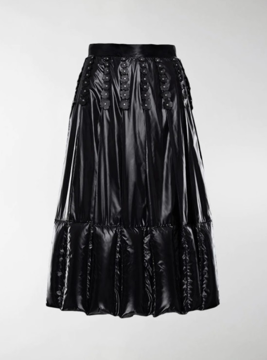 MONCLER KEI NINOMIYA ブラック プリーツスカート 40 20万新品本物◇モンクレールジーニアス◇40◇6MONCLER NOIR KEI