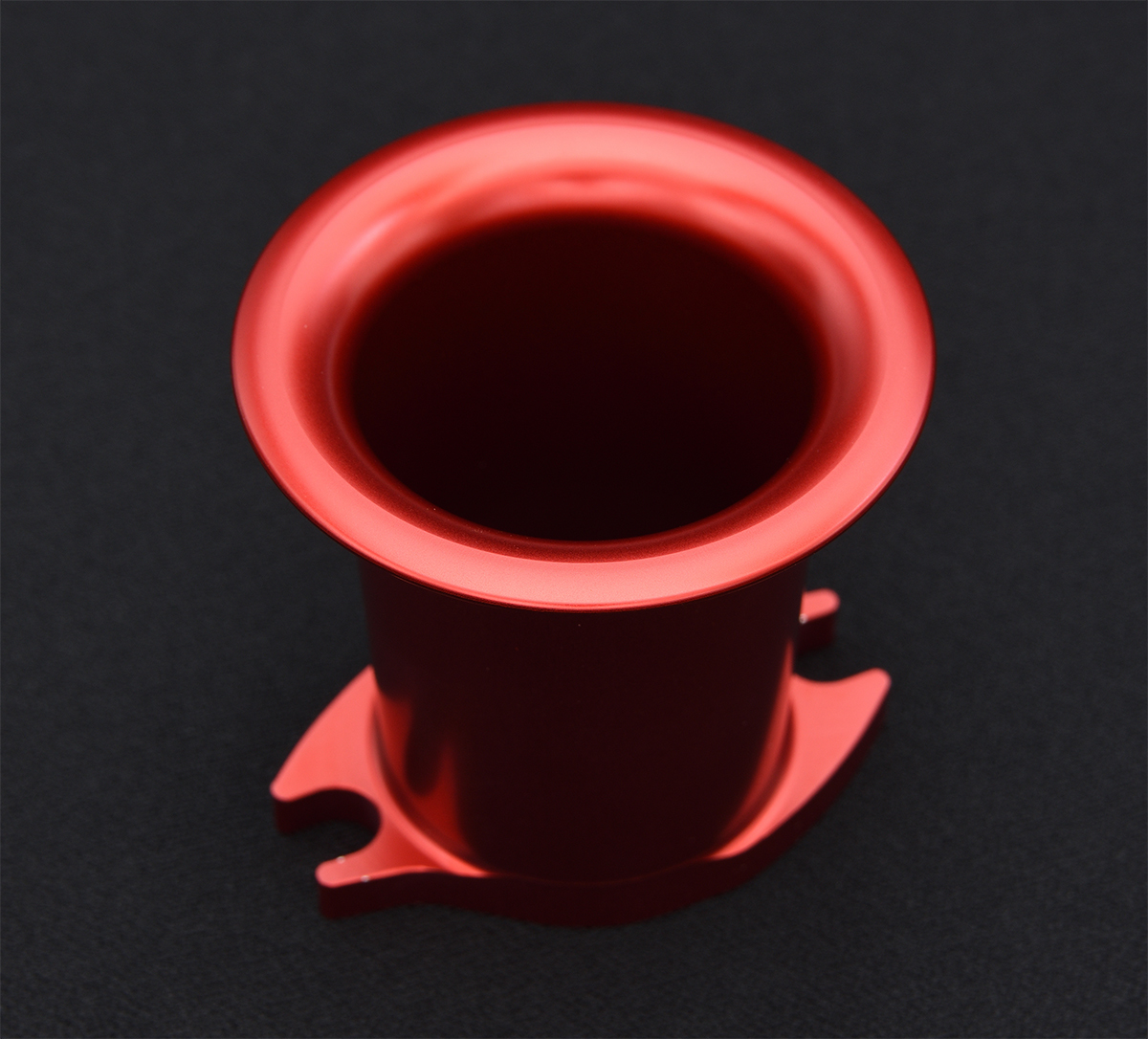 FCR28 FCR32 FCR33 ALLアルミ削出しロングファンネル 60mm Red