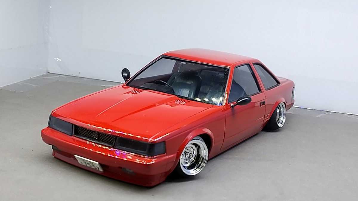 アオシマ 1/24 トヨタ MZ11 ソアラ 10ソアラ 素人完成品 スタンス 