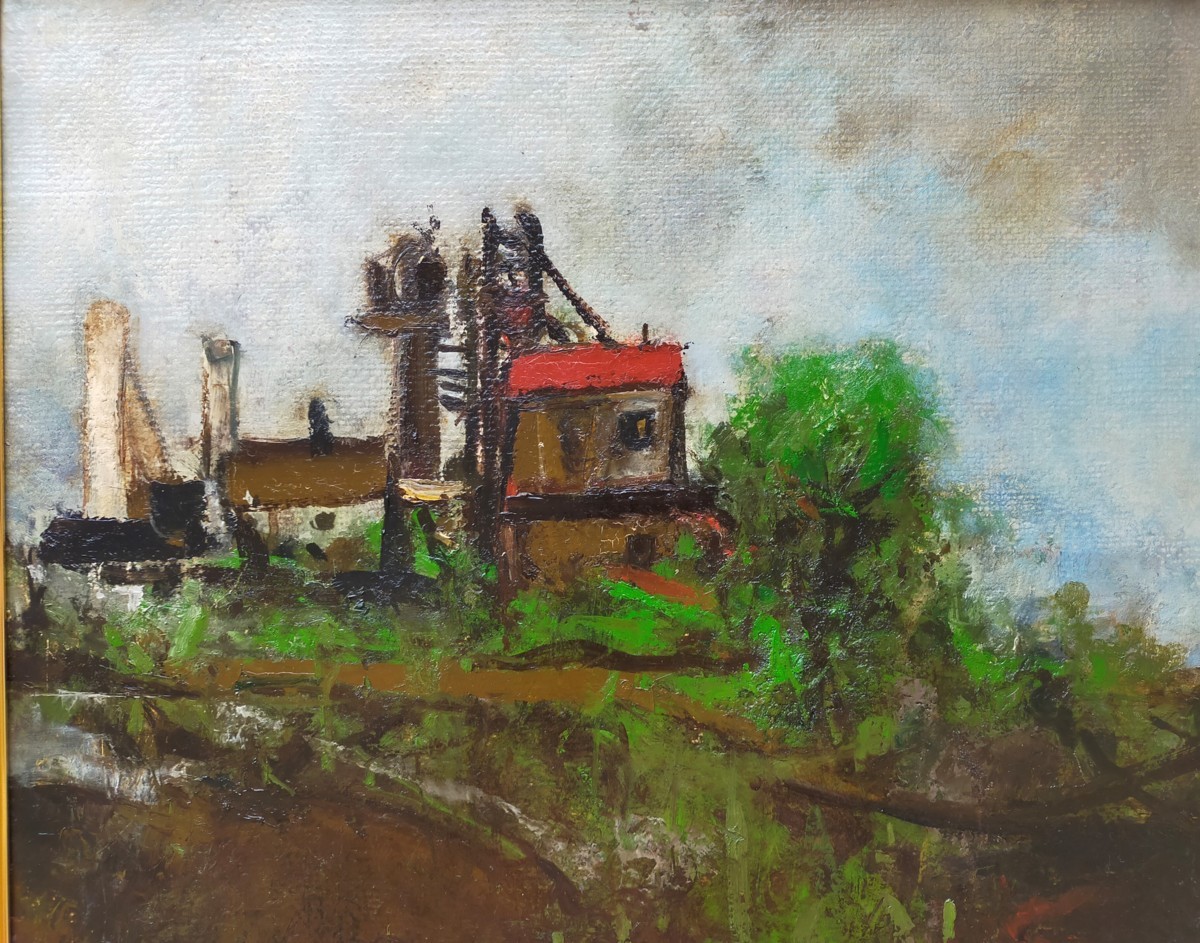 【真作保証】栗原一郎「菜の花」油彩4号 直筆サイン 裏書き有り 絵画 額装 真作保証】栗原一郎「風景」油彩4号 直筆サイン 絵画 額装 裏書き有り