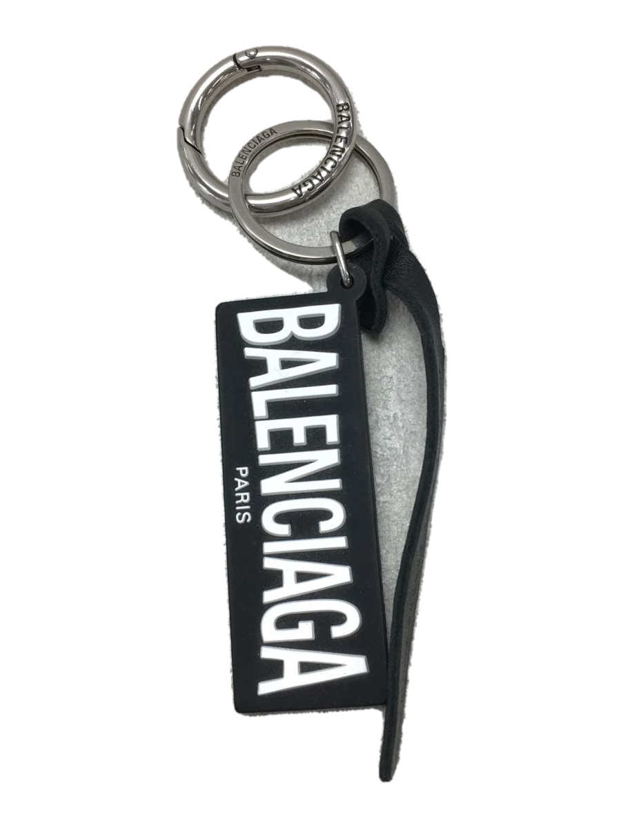 BALENCIAGA(バレンシアガ) | キーホルダー⁄レザー⁄BLK 中古品の