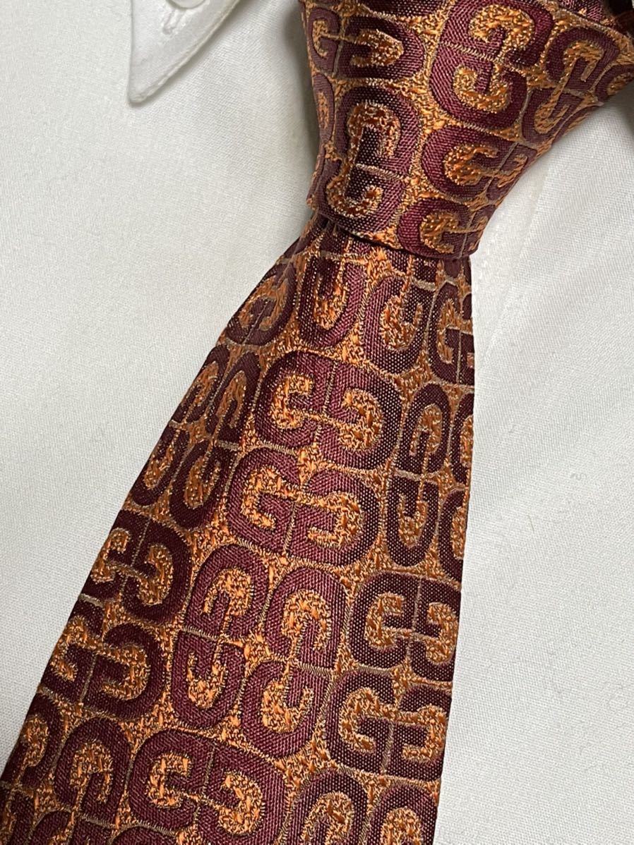 美品 ″GUCCI″ グッチ GG ブランドネクタイ 202082