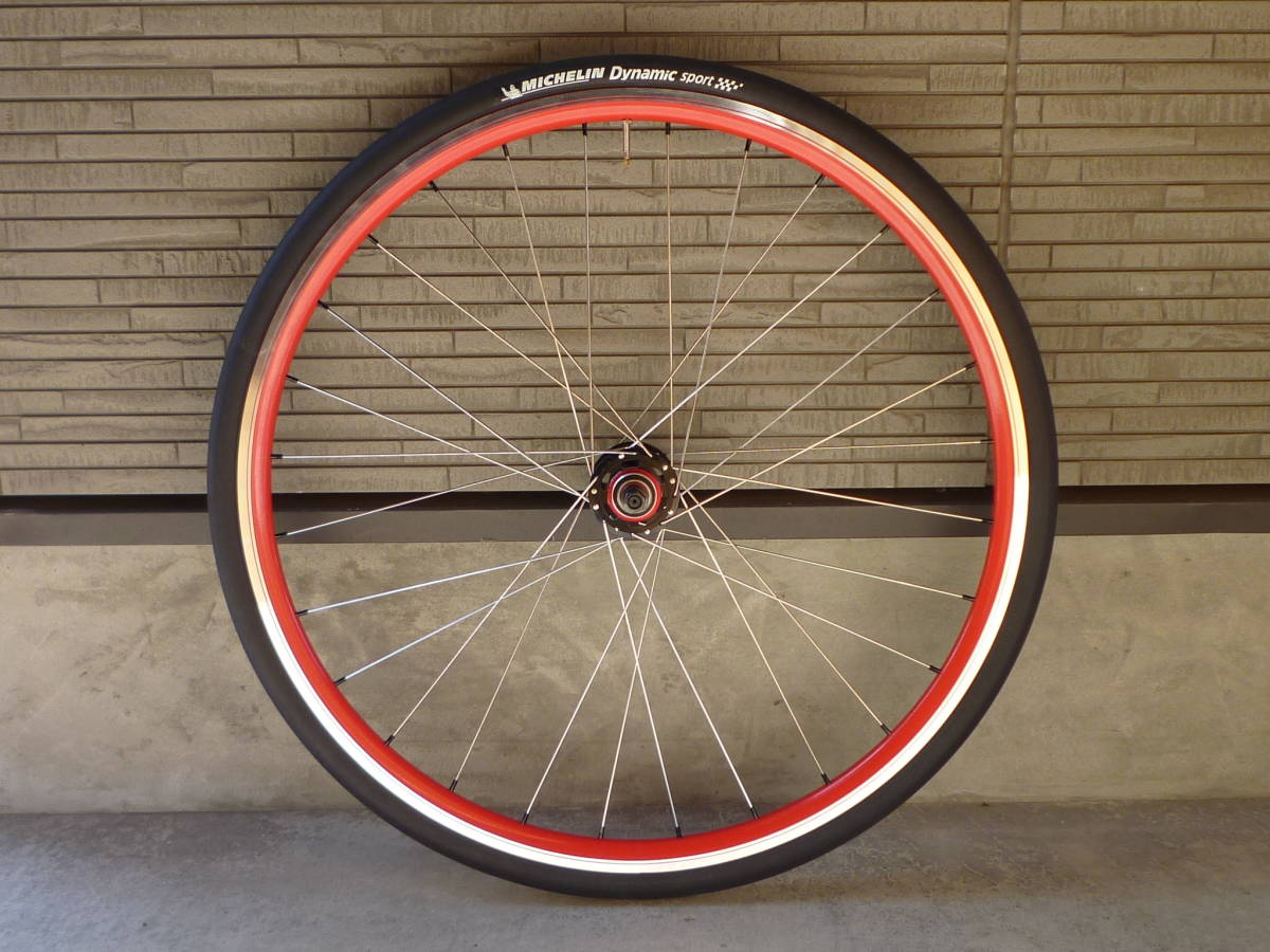 未走行 ピスト・シングルスピード用 リアホイール120mm ワイドリム28H 