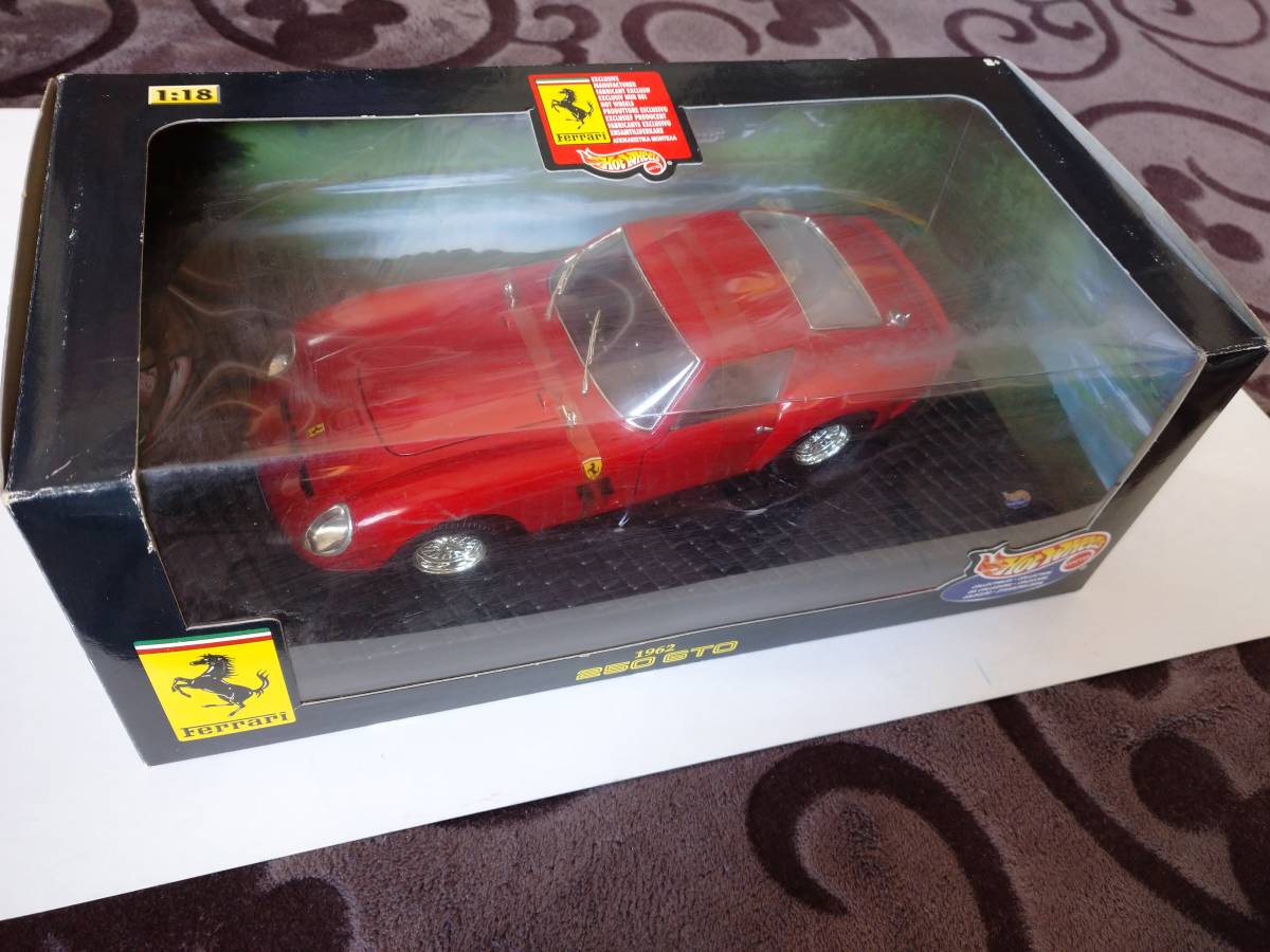 ホットウィール 1/18 1962フェラーリ250GTO 箱未開封(ジャンク)(乗用車 