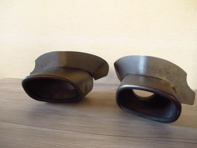 現状渡し】PORSCHE・ポルシェ＊純正「マフラーカッター」2個1組＊993  