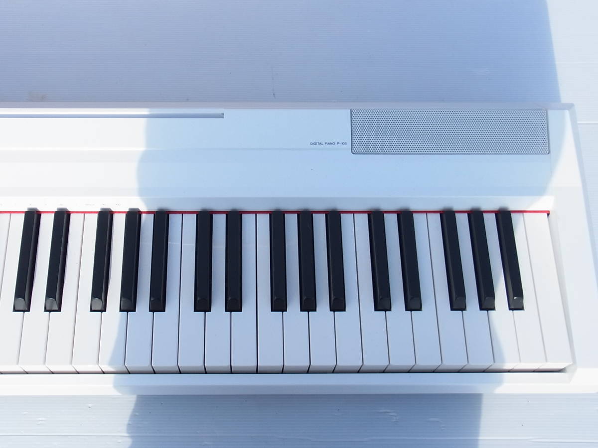 W101) 作動OK YAMAHA 電子ピアノ P-105 キーボード 88鍵 鍵盤 GHS
