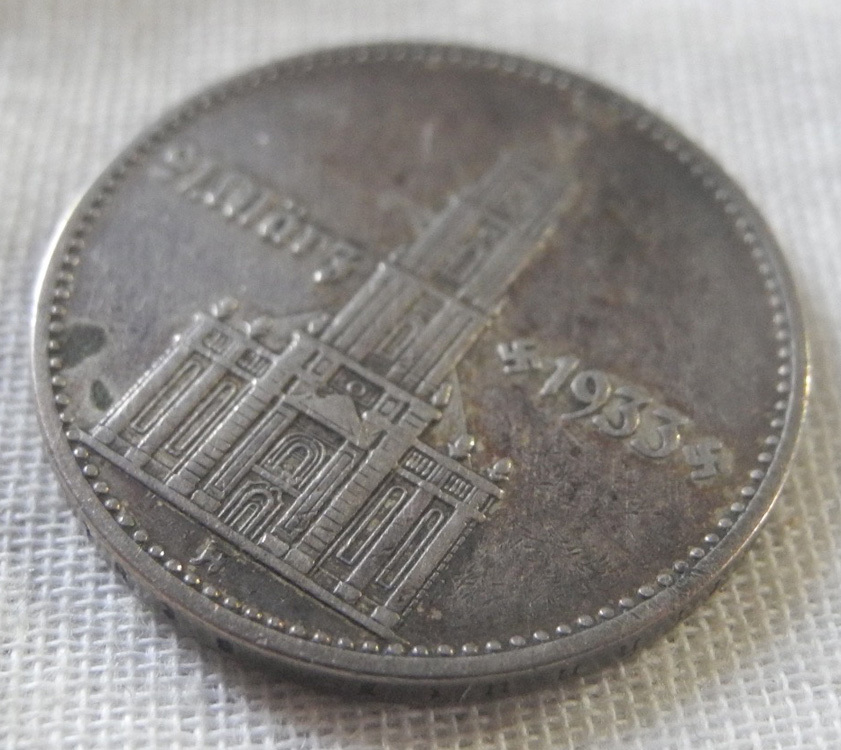 ドイツ ドイツ第三帝国 1937年 Yahoo!オークション 第三帝国 5M銀貨×2