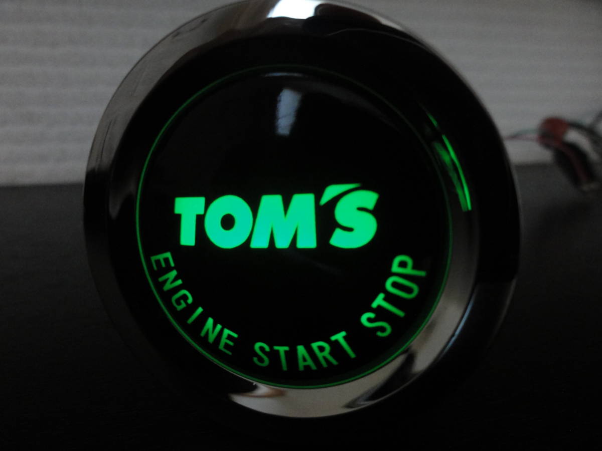 新品!TOM'S トムス☆8ピン エンジンプッシュスタートスイッチ!レインボー! TOM'S トムス☆トヨタ純正!! 8ピン エンジンプッシュスタートスイッチ