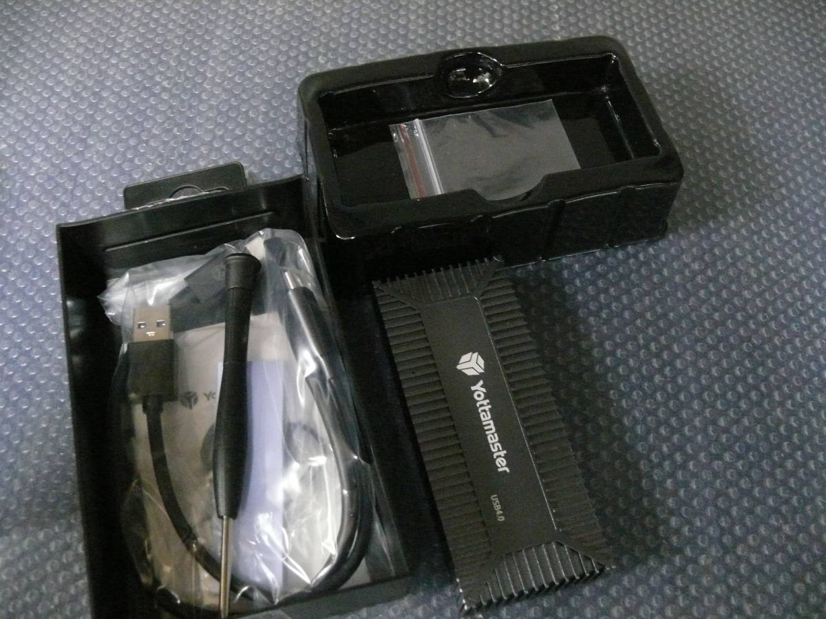Yottamaster USB4.0 NVMe M.2 SSDケース 高放熱 40Gbps超高速SSD外付け 