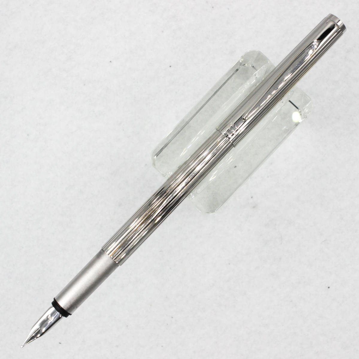 MONTBLANC モンブラン ノブレス プラチナ ストライプ コンバータ付き