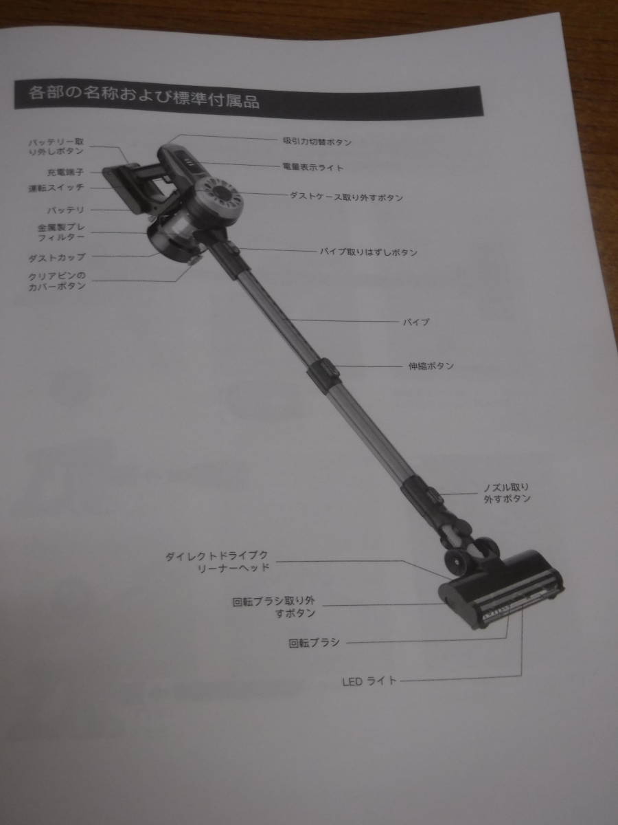 S168 新品/未使用 OKP X100 サイクロン式コードレス掃除機 17000pa