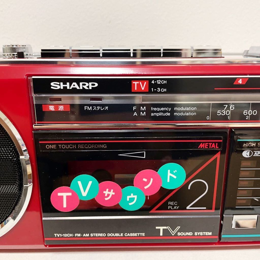 新品未使用】QT-77MK2 SHARP シャープ ステレオダブルラジカセ レア